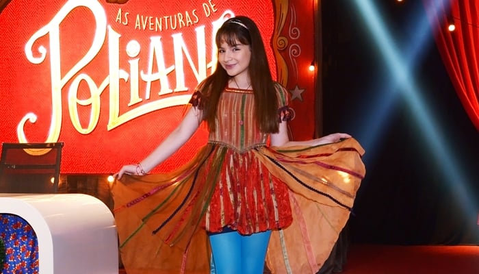 A atriz Sophia Valverde, protagonista de As Aventuras de Poliana (Foto: Gabriel Cardoso/SBT)