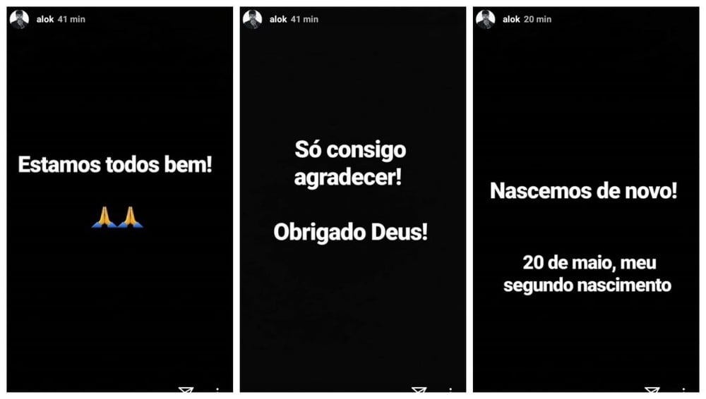 Mensagem de Alok (Foto: Reprodução/Instagram)