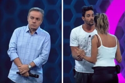 Gugu, Diego e Franciele no Power Couple (Foto: Reprodução)