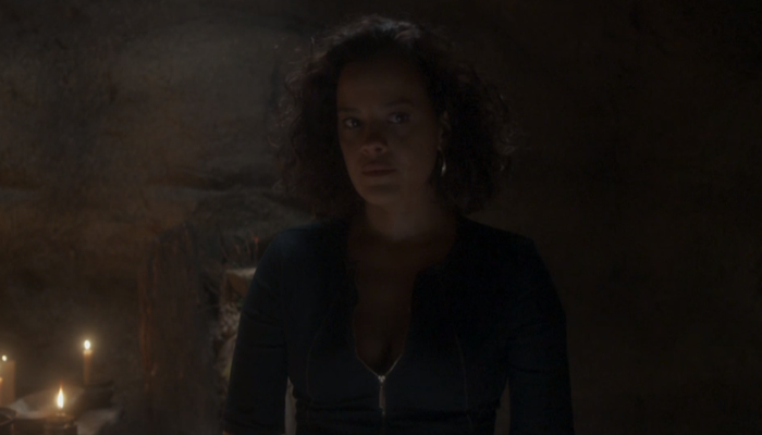 Joana (Maeve Jinkings) em cena de Onde Nascem os Fortes (Foto: Reprodução/Globo)