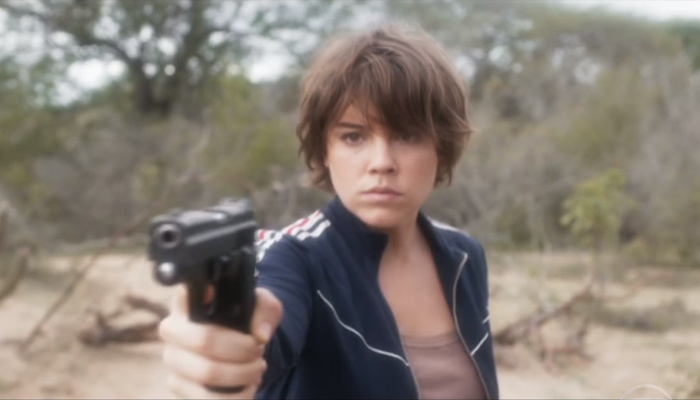 Maria (Alice Wegmann) em cena de Onde Nascem os Fortes (Foto: Reprodução/Globo)