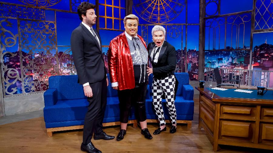 Encontro histórico de Diguinho e Rodrigo Alves no The Noite (Foto: Reprodução)