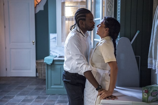 Roberval (Fabricio Boliveira) e Cacau (Fabiula Nascimento) em cena de Segundo Sol (Foto: Globo/Estevam Avellar)