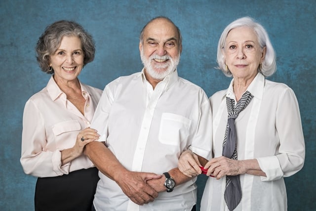 Irene Ravache, Lima Duarte e Fernanda Montenegro (Foto: Globo/Paulo Belote)