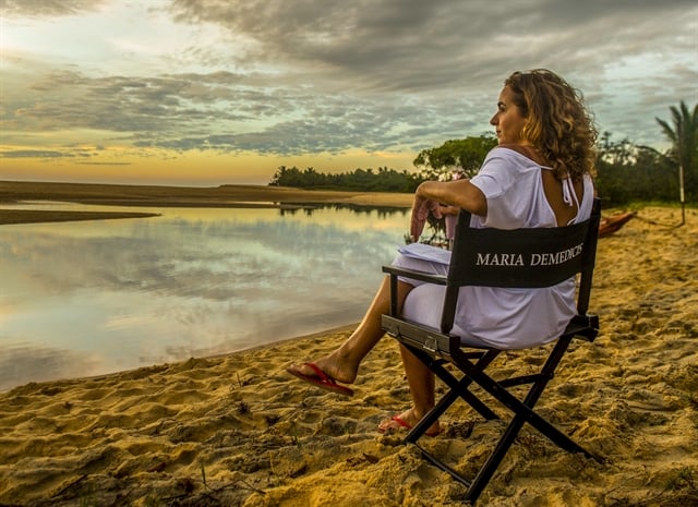 Maria de Médicis durante as gravações de Segundo Sol na Bahia (Foto: Globo/João Cotta)