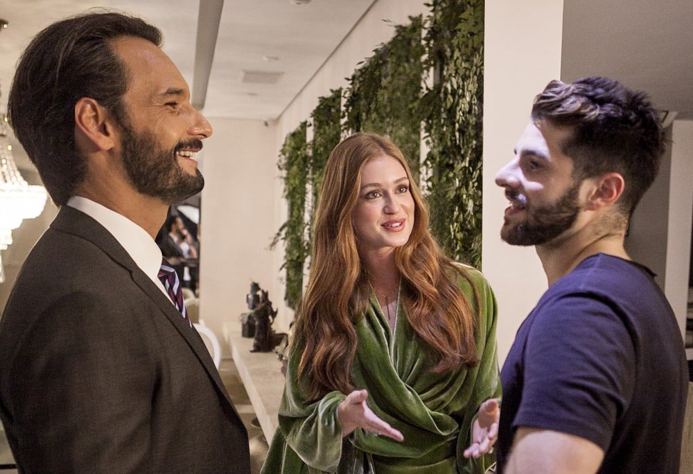 Rodrigo Santoro, Marina Ruy Barbosa e Alok (Foto: Marcos Alonso / Divulgação)