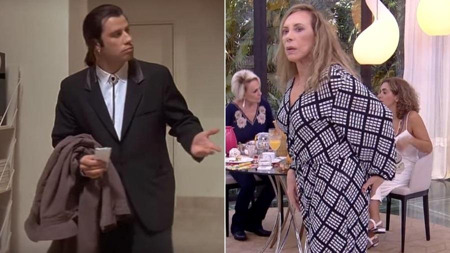 John Travolta e Arlete Salles (Foto: Divulgação)