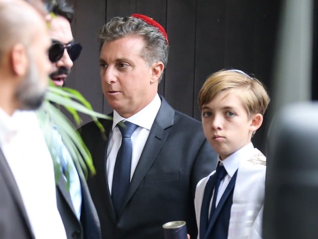 Luciano Huck e o filho Joaquim Angélica e Joaquim (Foto: Roberto Filho/Brazil News)