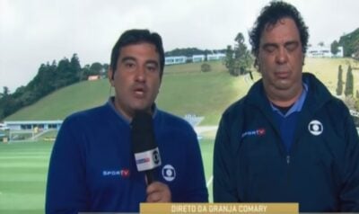 Casagrande durante link ao vivo do SporTV. (Foto: Reprodução)