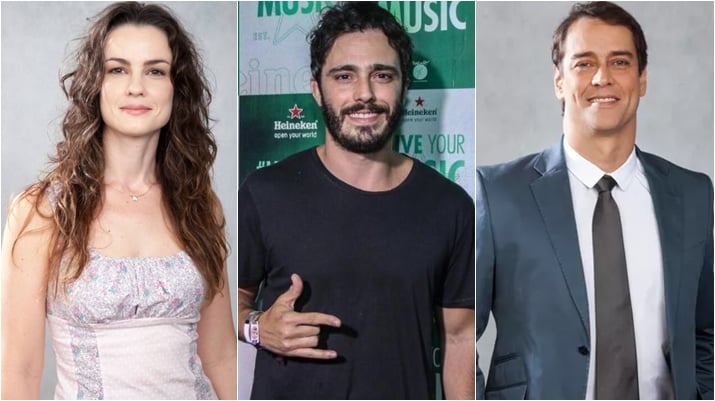 Carolina Kasting, Thiago Rodrigues e Marcello Antony farão novela em Portugal. (Foto: Montagem/Divulgação)