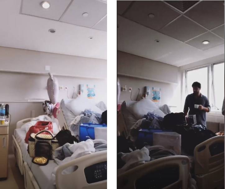 Sabrina Sato mostra bagunça em quarto de hospital (Reprodução/Instagram)