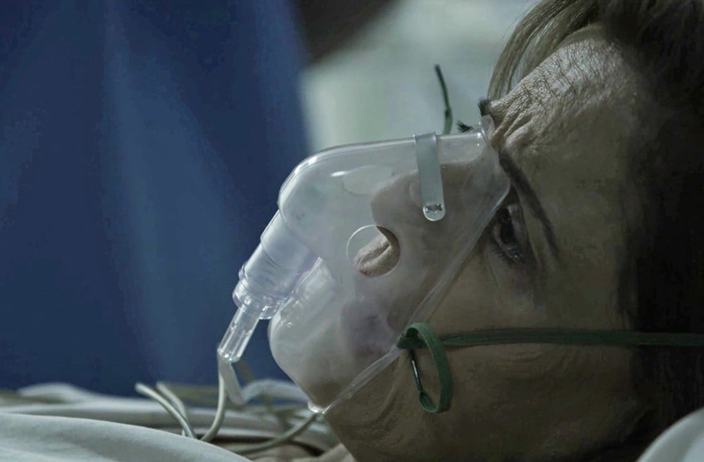 Sophia está internada após ter AVC no tribunal (Foto: TV Globo)