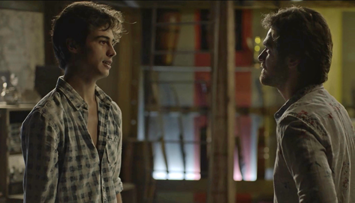 Valentim (Danilo Mesquita) e Beto (Emílio Dantas) em cena de Segundo Sol (Foto: Divulgação/Globo)