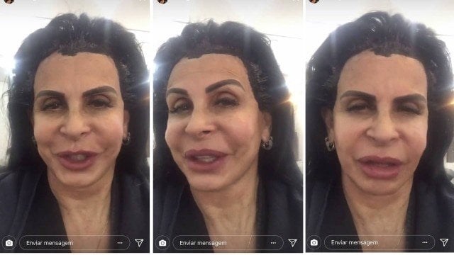 Gretchen aparece tingindo o cabelo e faz brincadeira - (Reprodução/Instagram)