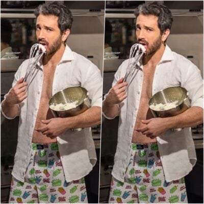 Caco Ciocler em ensaio para a revista Quem no qual o objetivo era desconstruir a imagem de galã (Foto Dessa Pires / Ed. Globo)