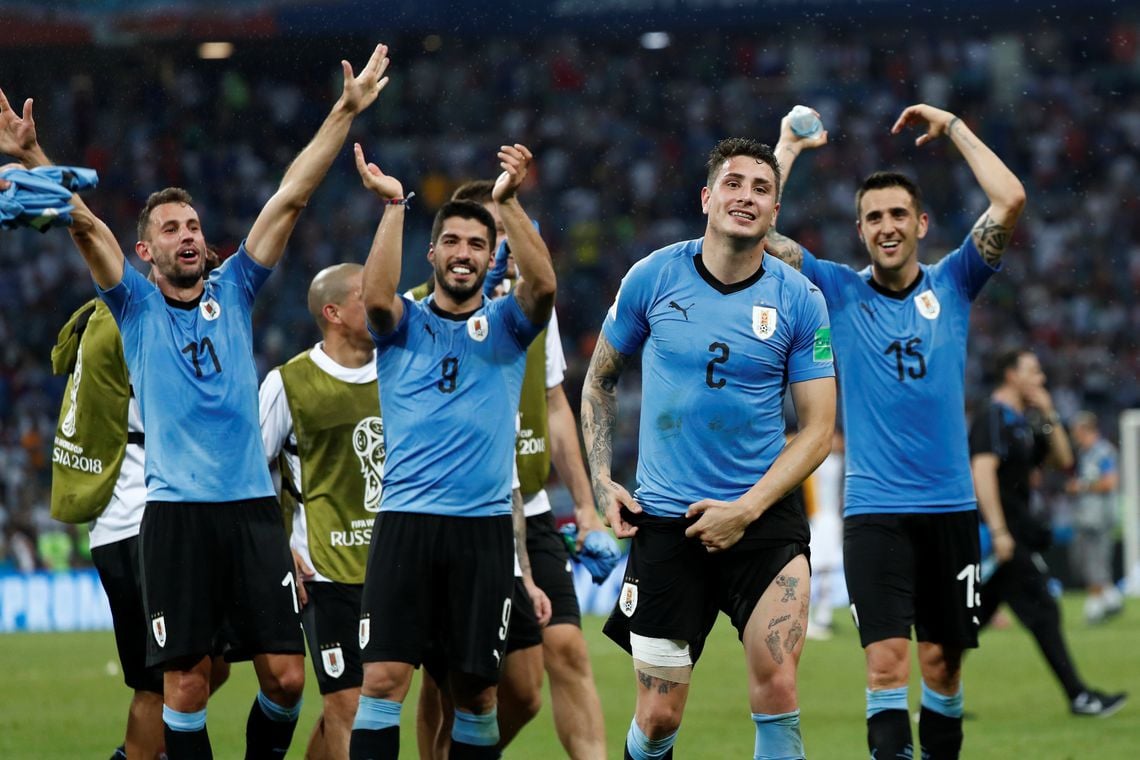 Uruguai elimina Portugal e garante vaga nas quartas de final da Copa do Mundo (REUTERS/Murad Seze/Direitos Reservados/Agência Brasil)