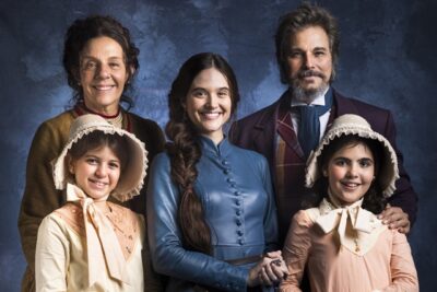 A família Machado de O Tempo Não Para, novela das sete da Globo
(Foto: Globo/João Miguel Júnior)
