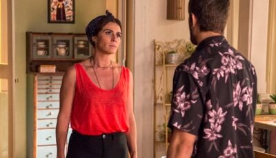 Luzia (Giovanna Antonelli) revela a Ícaro (Chay Suede) que é sua mãe
(Foto: Globo/Estevam Avellar)
