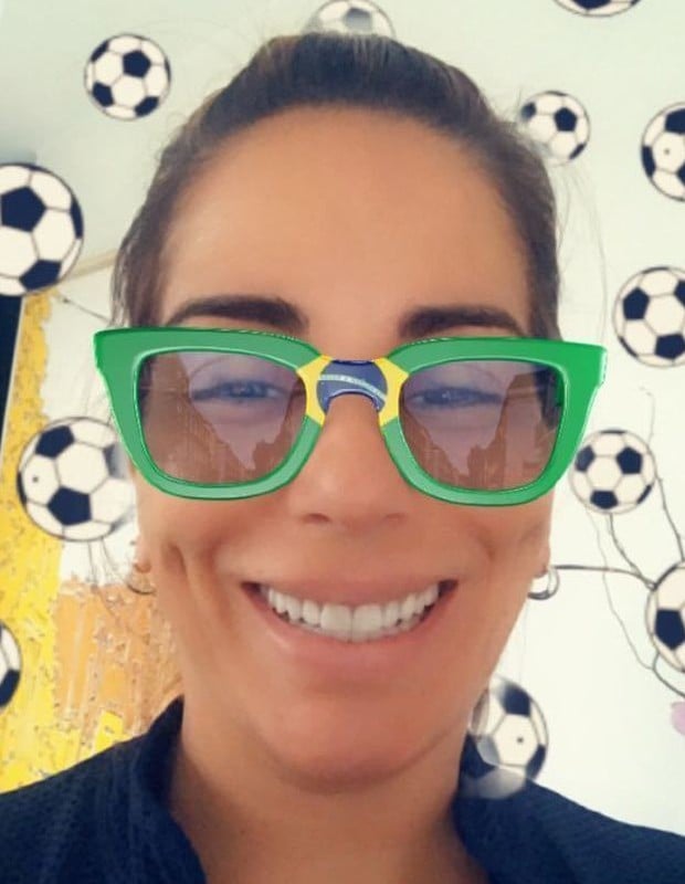 Glória Pires no clima da Copa do Mundo (Foto: Reprodução/Instagram)