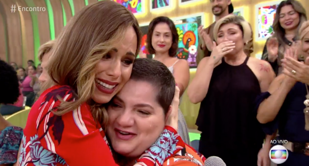 Ana Furtado foi aos prantos no Encontro com Fátima Bernardes (Foto: Reprodução)