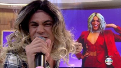 Lucas Veloso imita Pabllo Vittar (Foto: Reprodução)