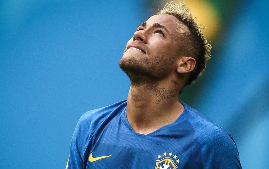 Neymar em jogo do Brasil na Copa do Mundo (Foto: Divulgação)