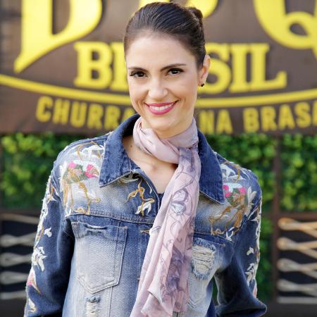 Chris Flores se prepara para as gravações da nova temporada do BBQ Brasil. (Foto: Divulgação)