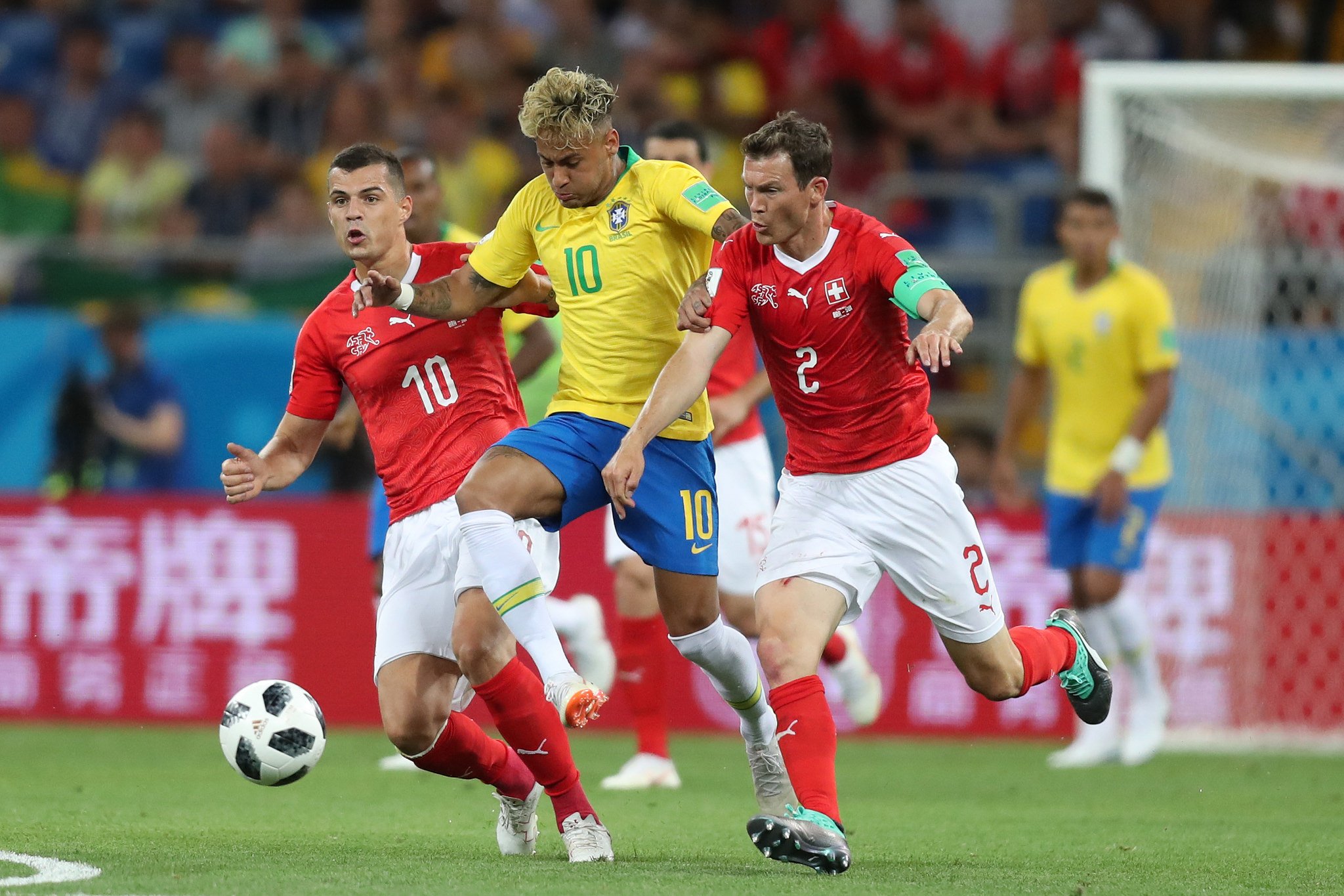 Brasil x Suíça pelo primeiro jogo da Copa do Mundo 2018 (Foto: Reprodução)