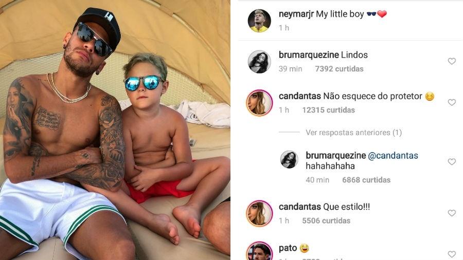 Neymar e o filho Davi Lucca. ( Foto: Reprodução/Instagram)