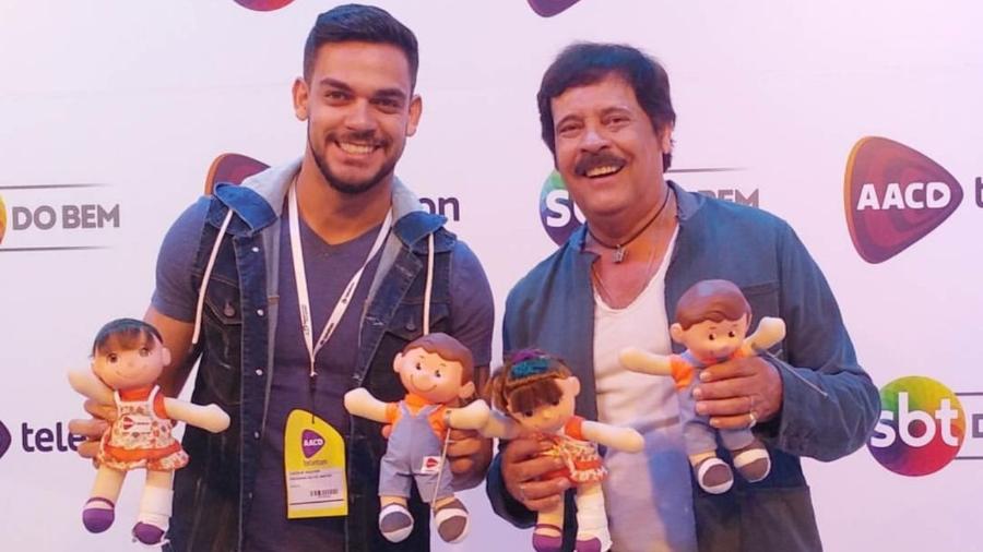 Carlinhos Aguiar e o filho (Foto: Divulgação)