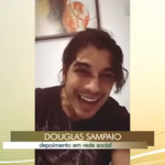 Douglas Sampaio na Globo (Foto: Reprodução)