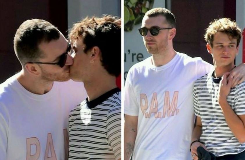 Sam Smith e Brandon Flynn (Foto: Reprodução)