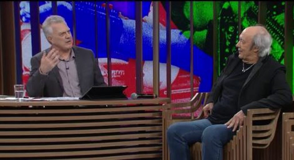Erasmo Carlos roubou a cena no Conversa com Bial (Foto reprodução)