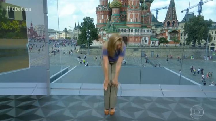 Fernanda Gentil ao vivo na Globo (Foto: Reprodução)