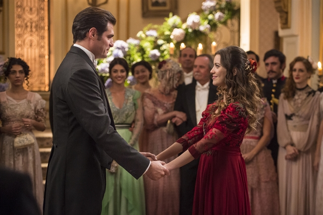 Darcy (Thiago Lacerda) e Elisabeta (Nathalia Dill) em cena de Orgulho e Paixão (Foto: Globo/Mauricio Fidalgo)