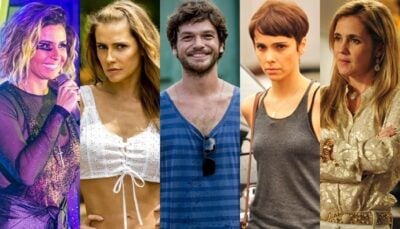 Luzia, Karola e Beto em Segundo Sol e Nina e Carminha em Avenida Brasil
(Fotos: Globo/Paulo Belote/João Cotta/Alex Carvalho)
