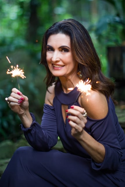 Fátima Bernardes comemora seis anos do Encontro (Foto: Globo/Raquel Cunha)