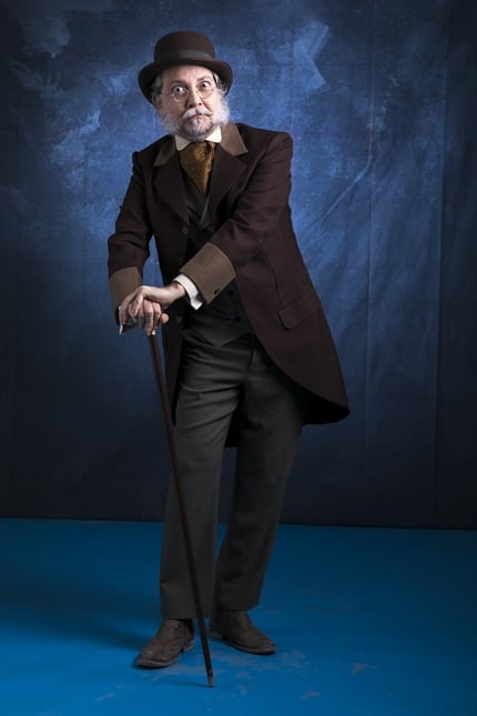 Teófilo (Kiko Mascarenhas) em O Tempo Não Para (Foto: Globo/João Miguel Júnior)