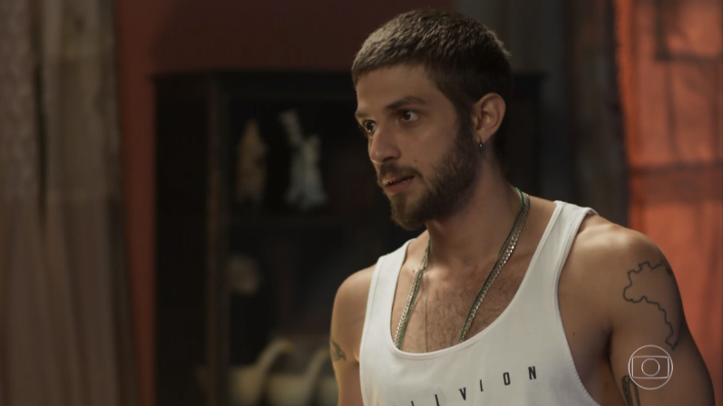 Ícaro (Chay Suede) em cena de Segundo Sol (Foto: Reprodução/Globo)