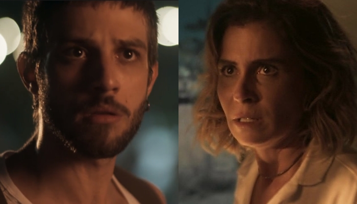 Ícaro (Chay Suede) e Luzia (Giovanna Antonelli) em Segundo Sol (Foto: Reprodução/Globo)