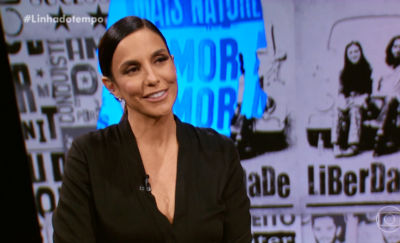 A cantora Ivete Sangalo no Altas Horas (Foto: TV Globo)