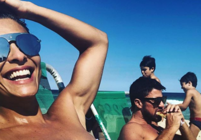 Juliana Paes e a família. (Foto: Reprodução)