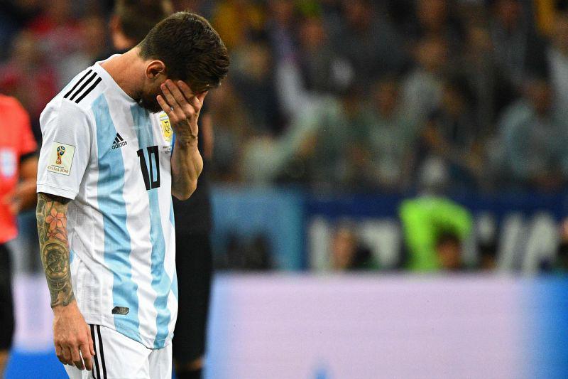Messi com a Argentina eliminada da Copa (Foto: Divulgação)