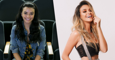 Talita Younan mudou o visual para viver novo personagem na nova novela das 7 (Foto: Raphael Dias / Gshow e Divulgação)