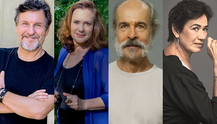 Parte do elenco de O Sétimo Guardião. (Foto: Reprodução)