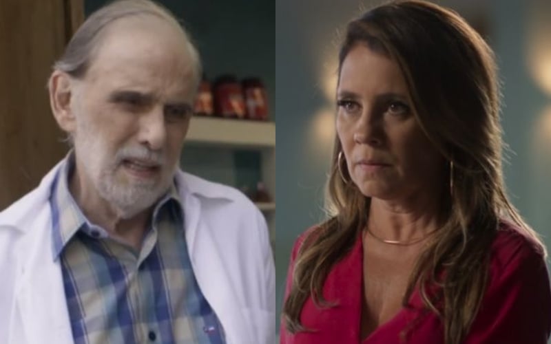 Nestor (Francisco Cuoco) e Laureta (Adriana Esteves) em Segundo Sol (Foto: Reprodução/Globo)