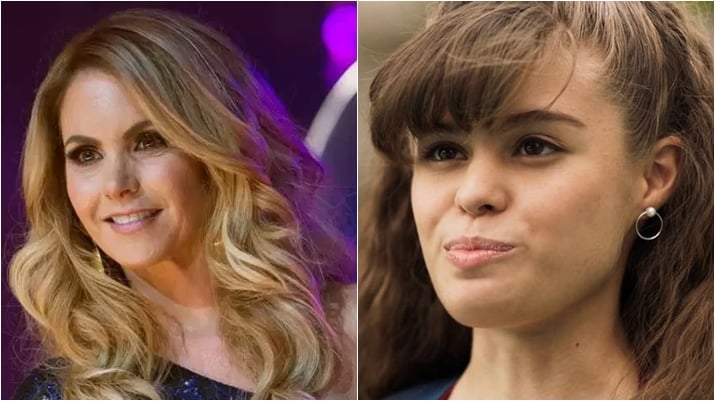 Lucero está sendo interpretada por Corina Acosta na série Luis Miguel. (Foto: Montagem/Reprodução)
