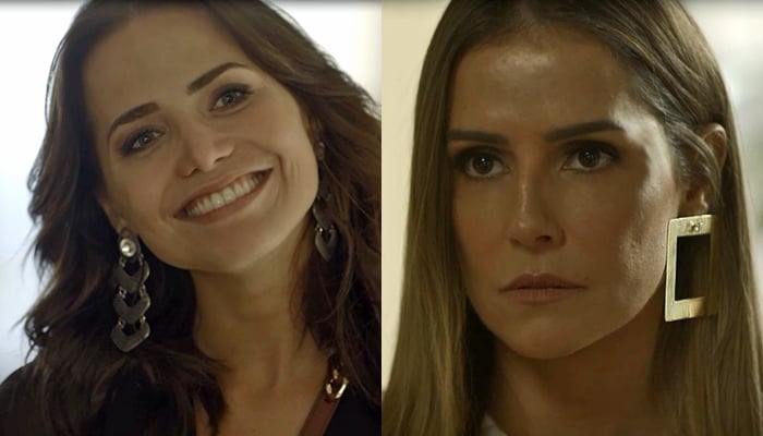 Rosa (Letícia Colin) e Karola (Deborah Secco) em cena de Segundo Sol (Foto: Divulgação/Globo/Montagem TV Foco)