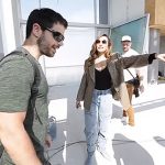 Sabrina Sato e Duda Nagle visitam cobertura em obras. (Foto: Reprodução)