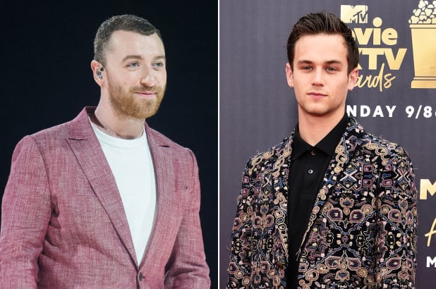 Sam Smith e Brandon Flynn (Foto: Reprodução)